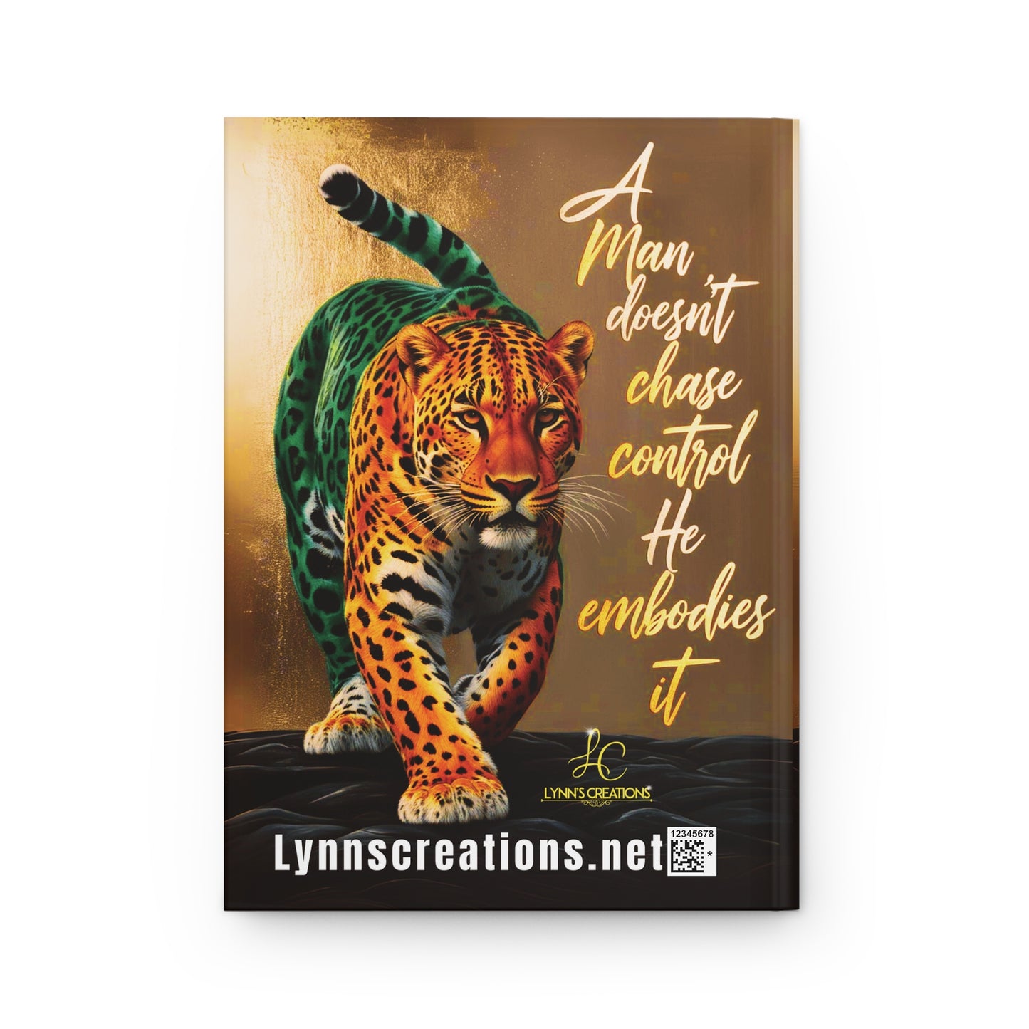 Empowering Leopard Hardcover Journal