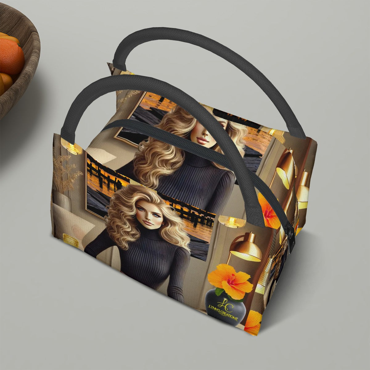 Blonde Bombshell - Rectangle Insulated Lunch Bag with Aluminum Film