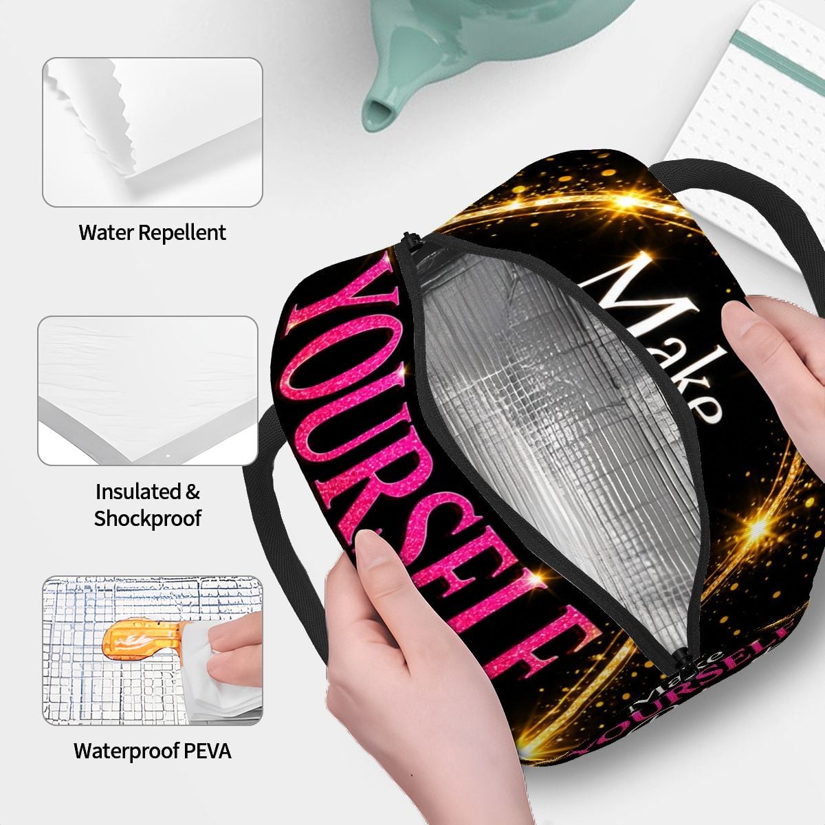 Make Yourself A Priority - Large Insulated Lunch Bag