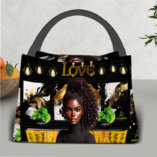 Ponytail Princess - Rectangle Insulated Lunch Bag with Aluminum Film