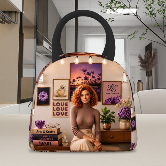 Red Raspberry Cutie - Large Insulated Lunch Bag