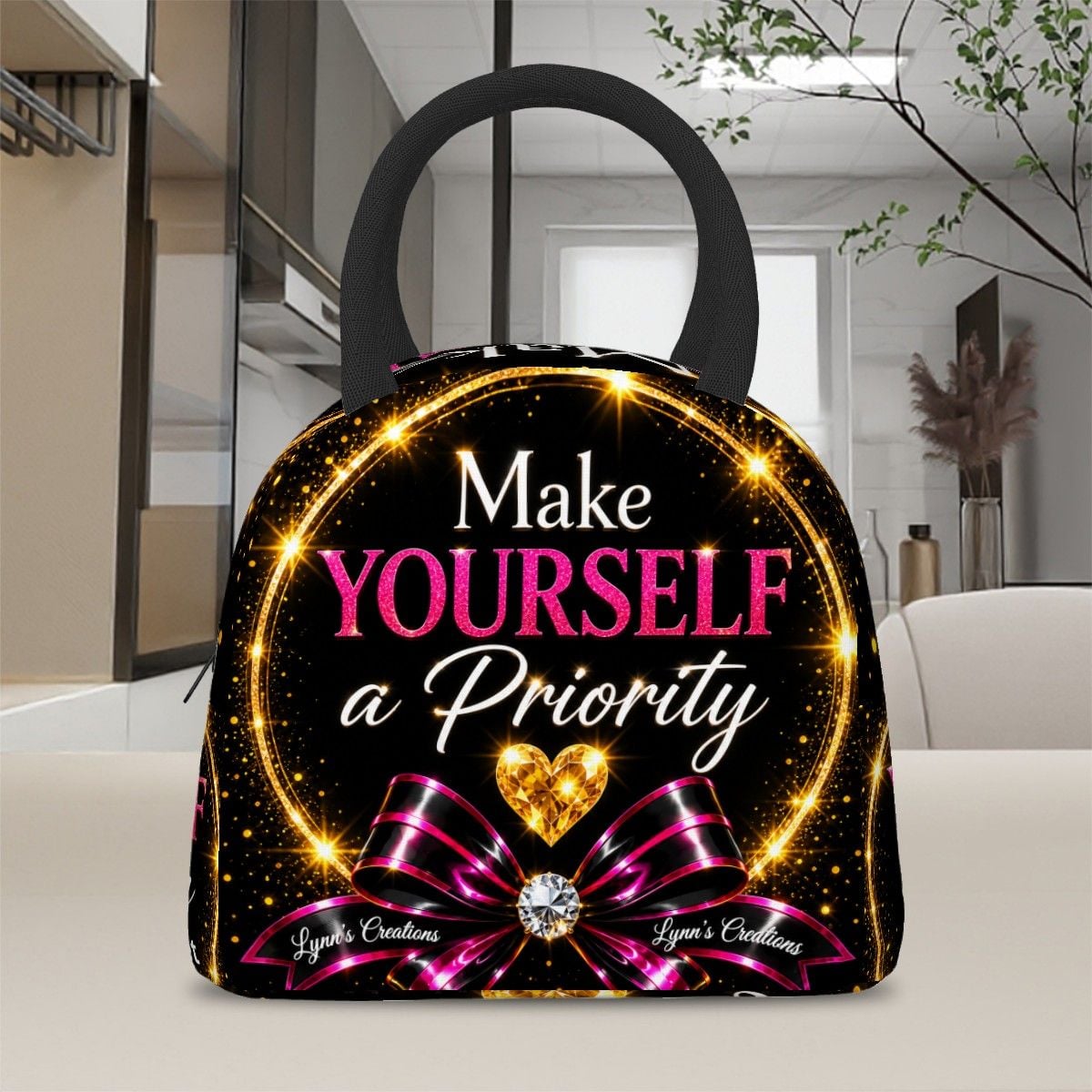 Make Yourself A Priority - Large Insulated Lunch Bag