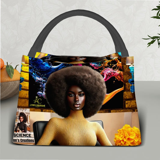 Lovely Imani - Rectangle Insulated Lunch Bag with Aluminum Film