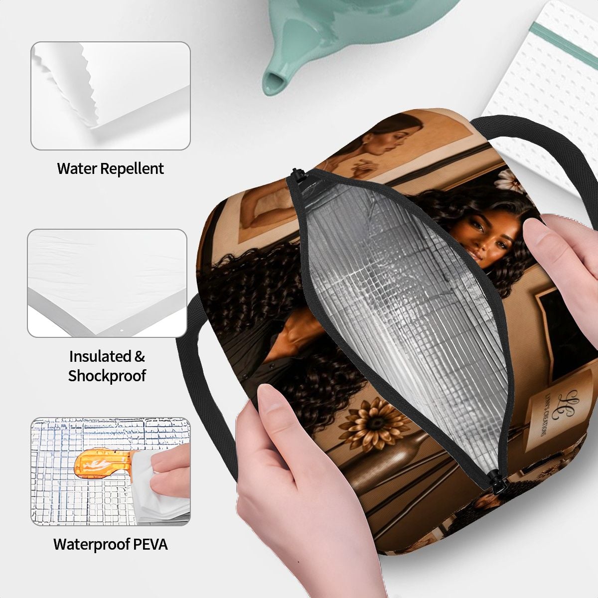 Latin Beauty - Large Insulated Lunch Bag
