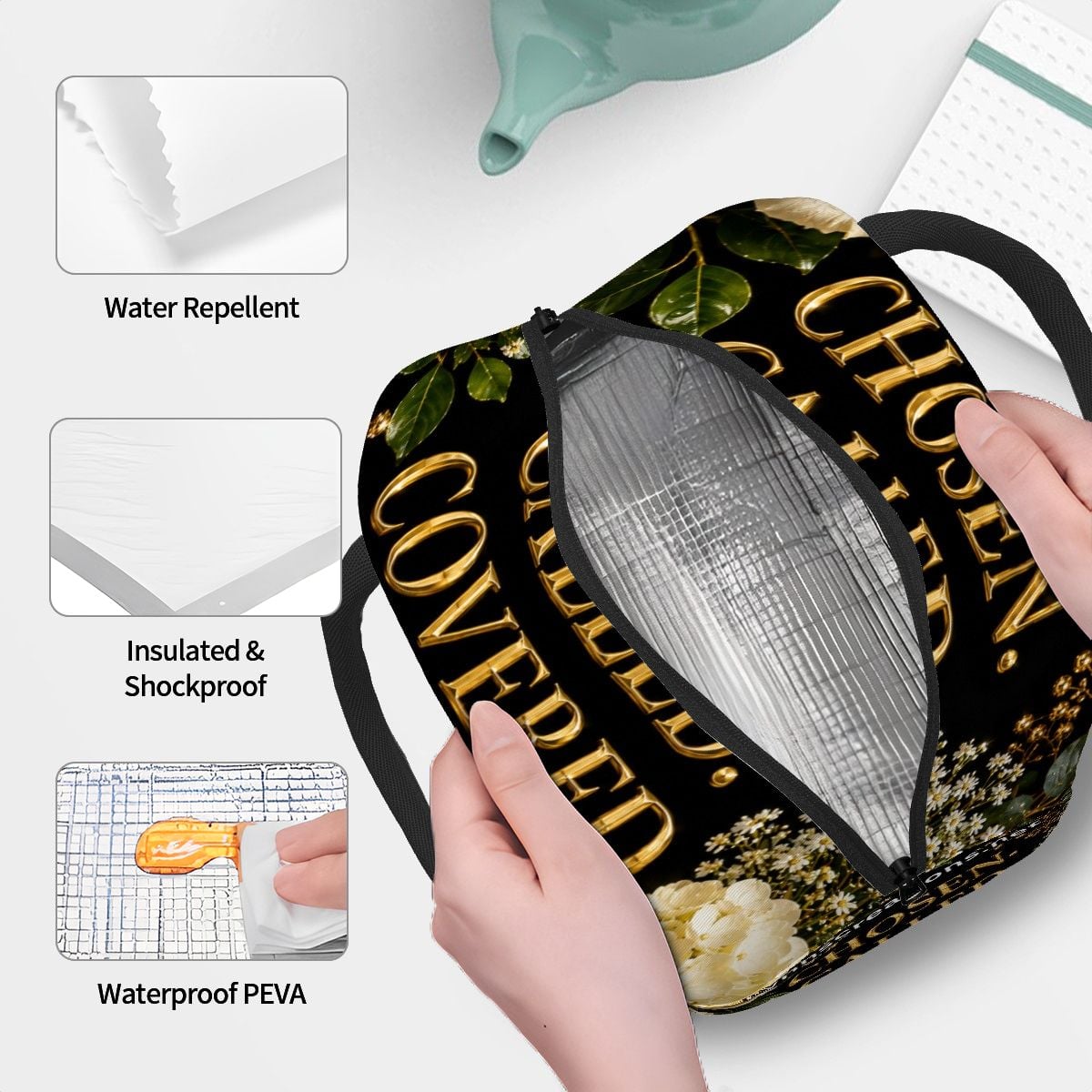 Chosen Called Covered - Large Insulated Lunch Bag