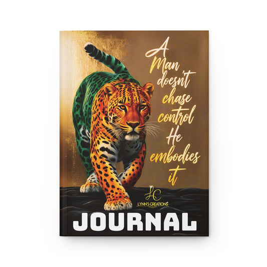 Empowering Leopard Hardcover Journal