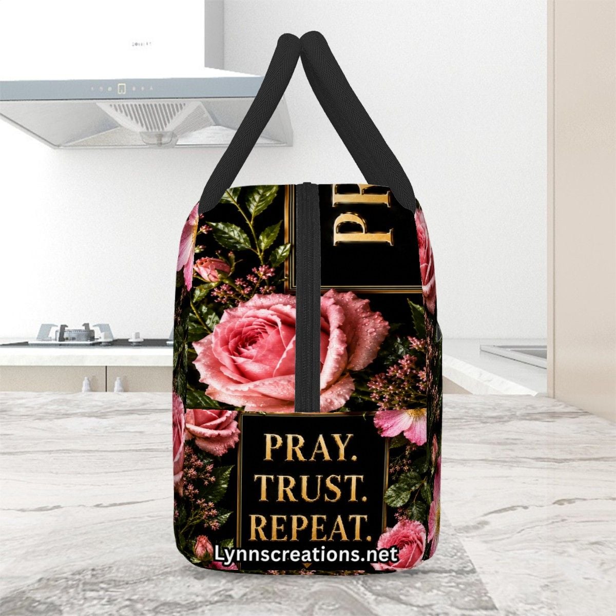 Pray Trust Repeat - Large Insulated Lunch Bag