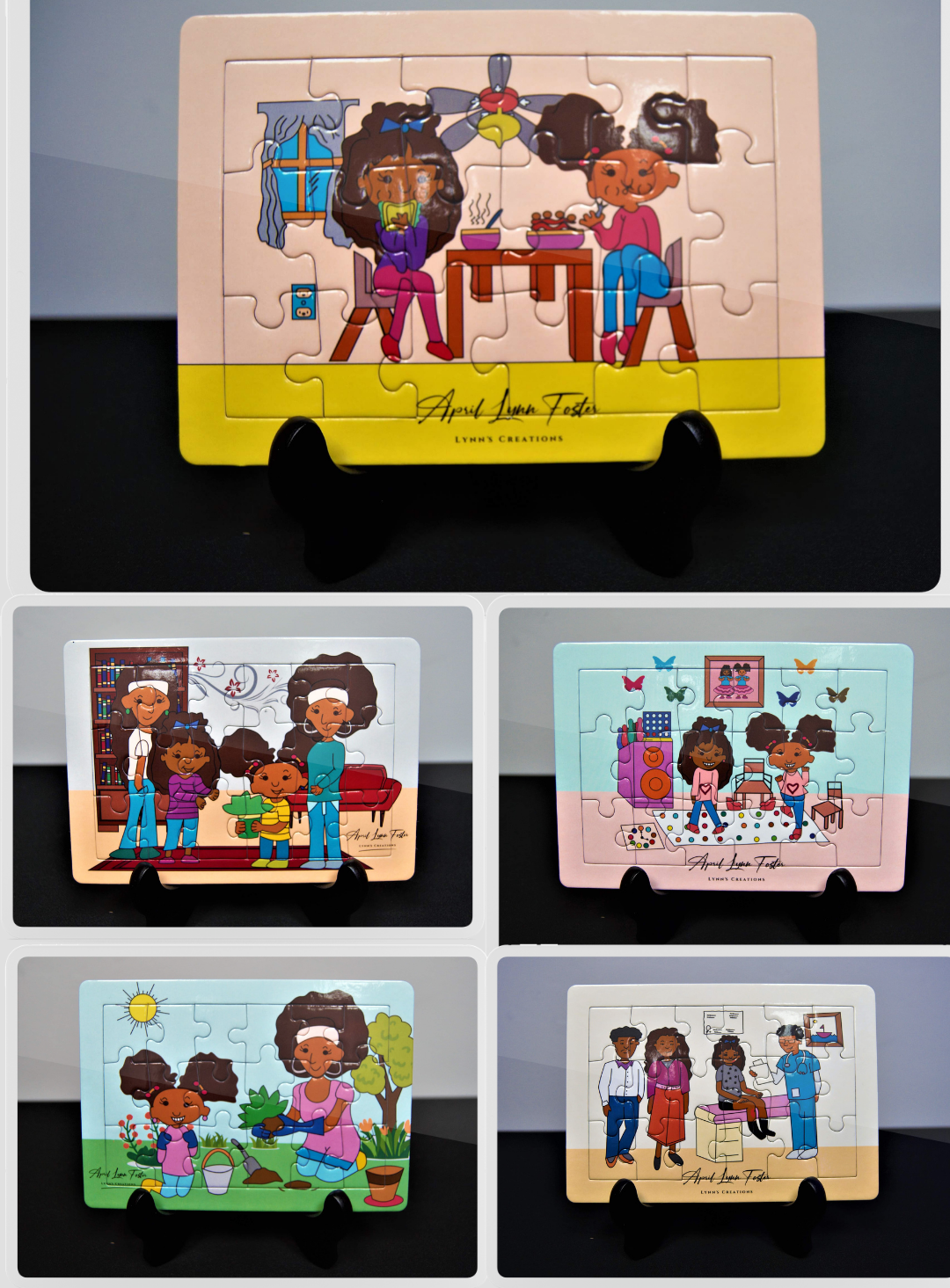 Lynn's Itchy Skin - 5 Puzzle Bundle Pack Tray Puzzles