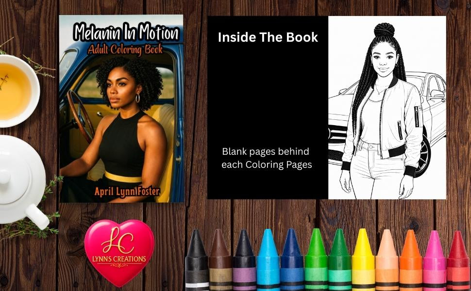 Melanin In Motion Adult Coloring Book