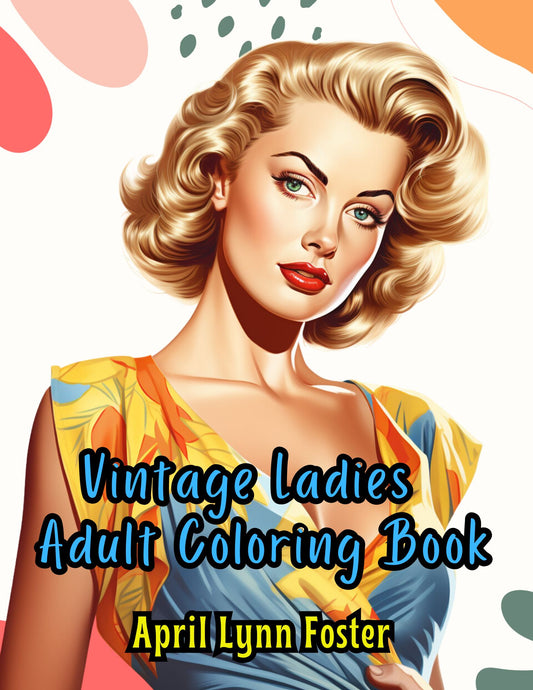 Vintage Ladies Adult Coloring Book