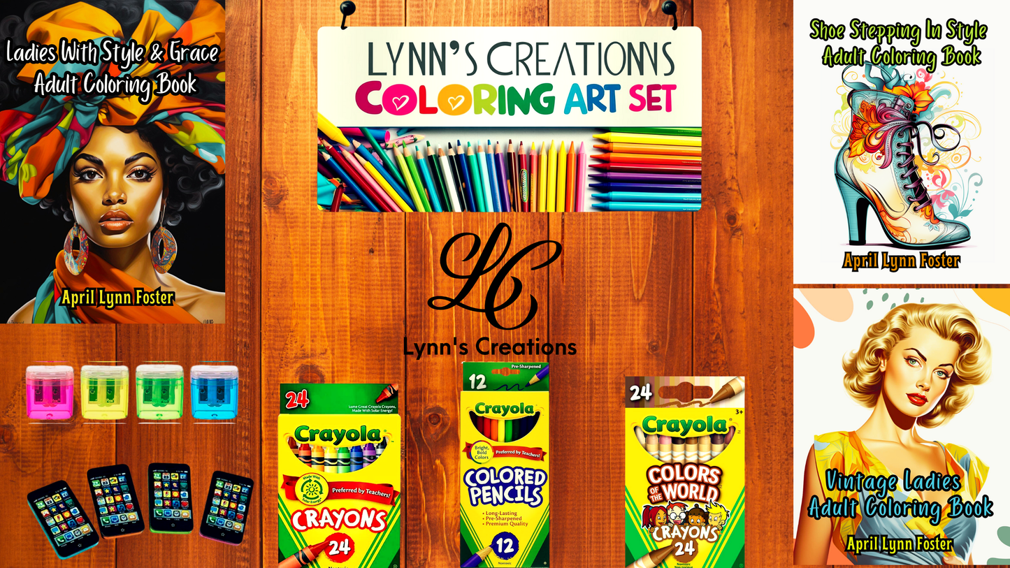 Adult Coloring Book Art Set