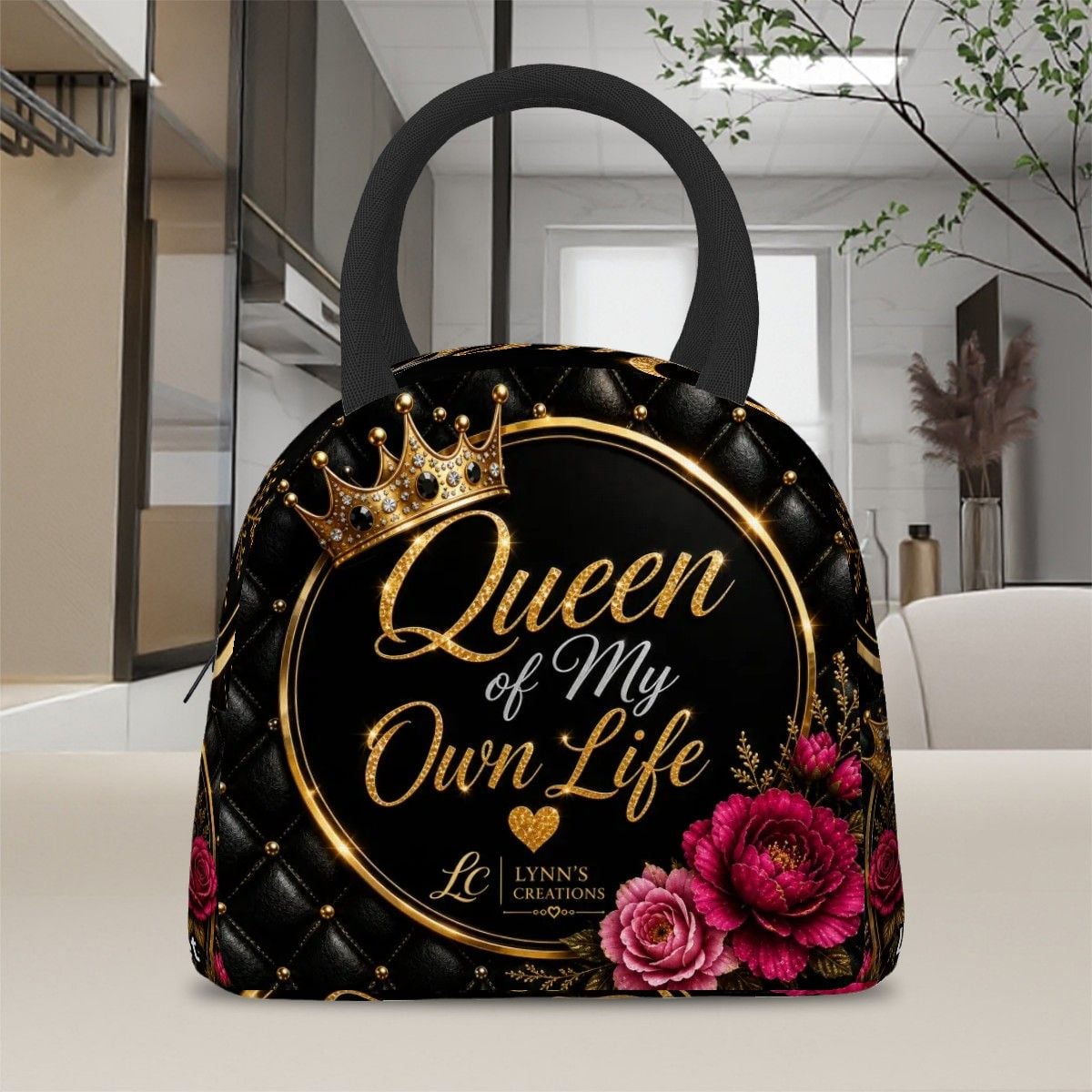 Queen of My Own Life - Large Insulated Lunch Bag