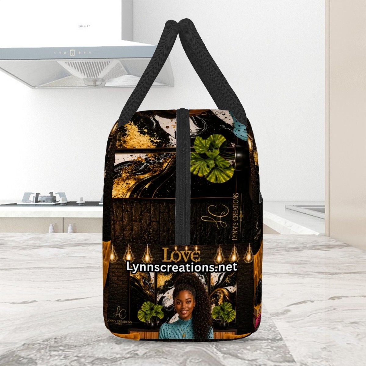 Ponytail Princess - Large Insulated Lunch Bag