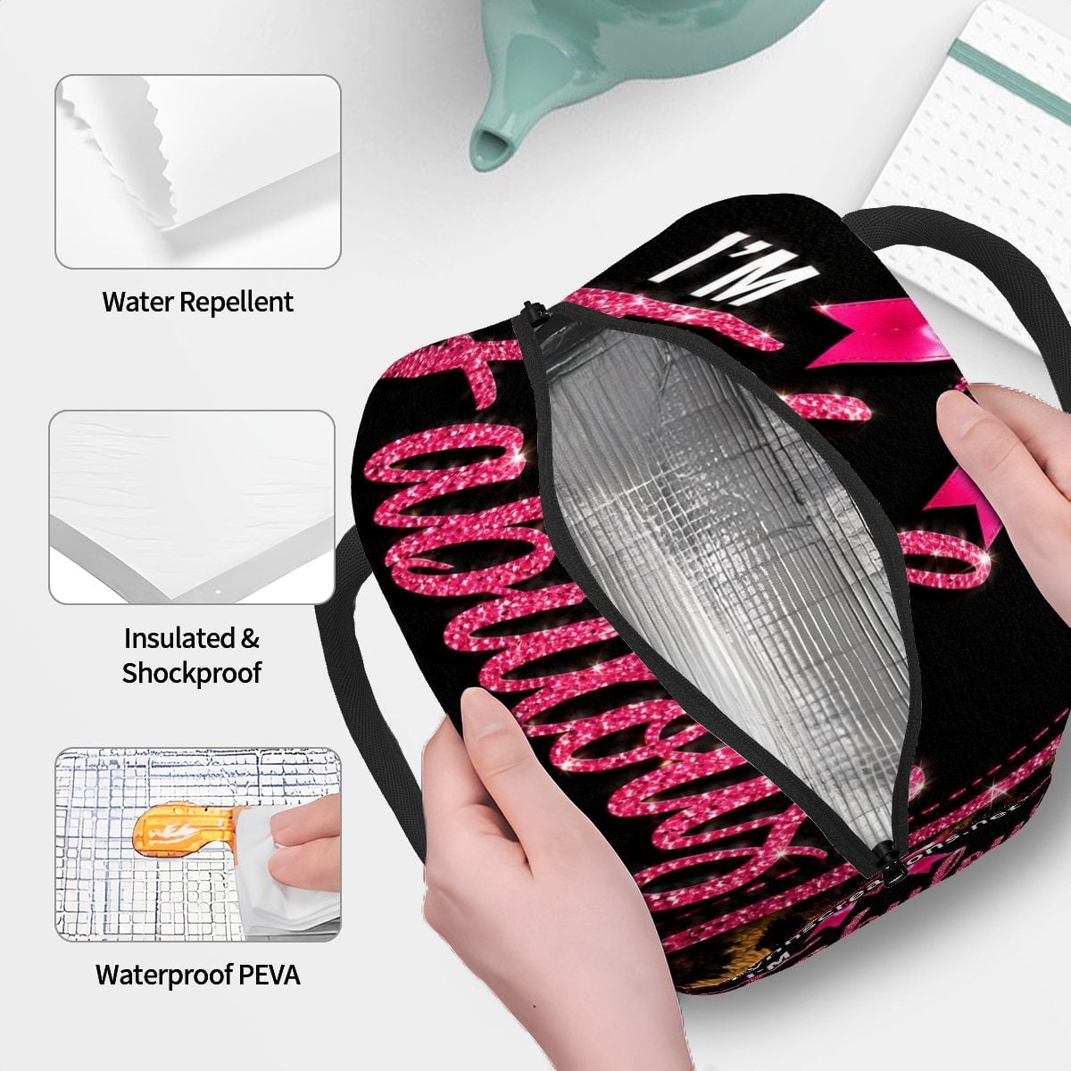 I'm Fabulous Leopard - Large Insulated Lunch Bag