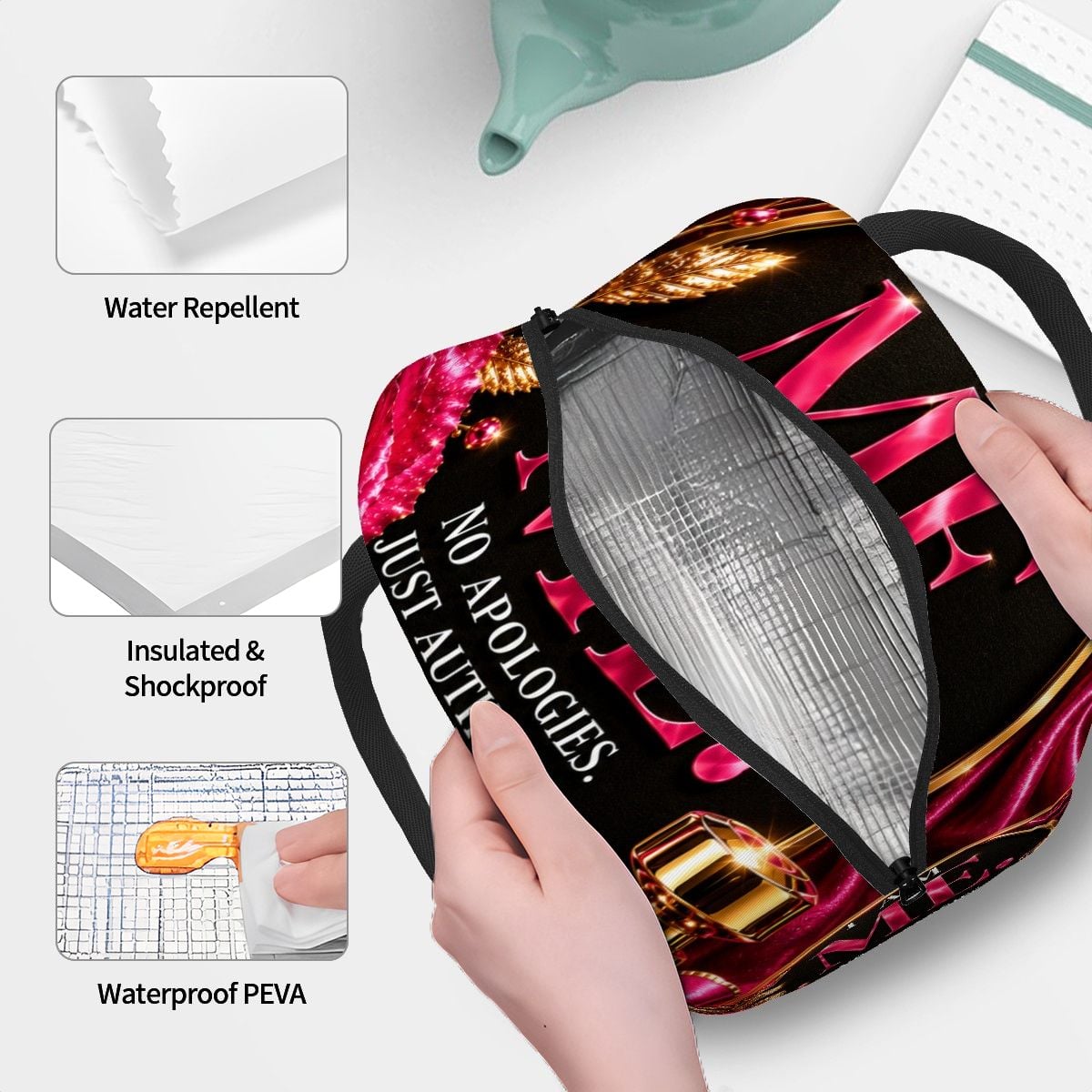 I Am Me - Large Insulated Lunch Bag