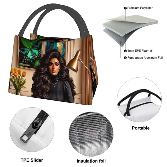 Indian Supreme Anika - Rectangle Insulated Lunch Bag with Aluminum Film