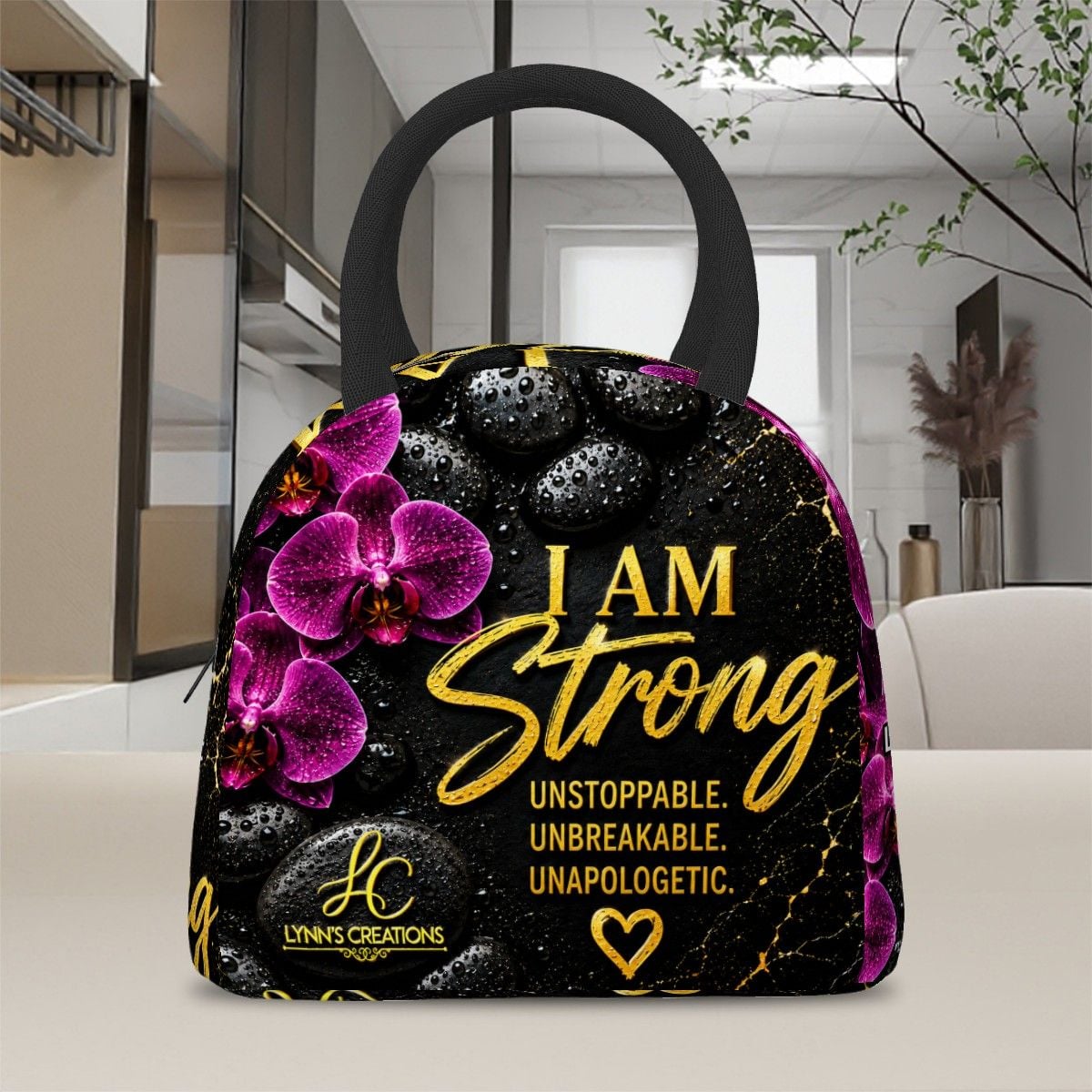 I Am Strong - Large Insulated Lunch Bag