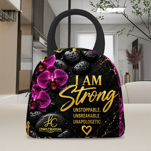 I Am Strong - Large Insulated Lunch Bag