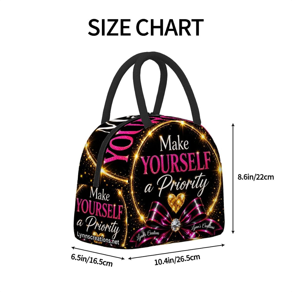 Make Yourself A Priority - Large Insulated Lunch Bag