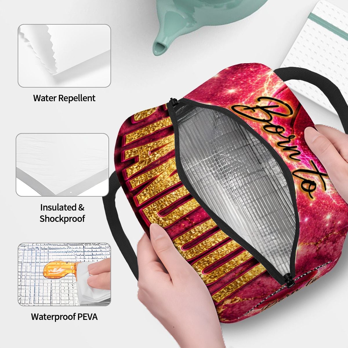Born To Stand Out - Large Insulated Lunch Bag