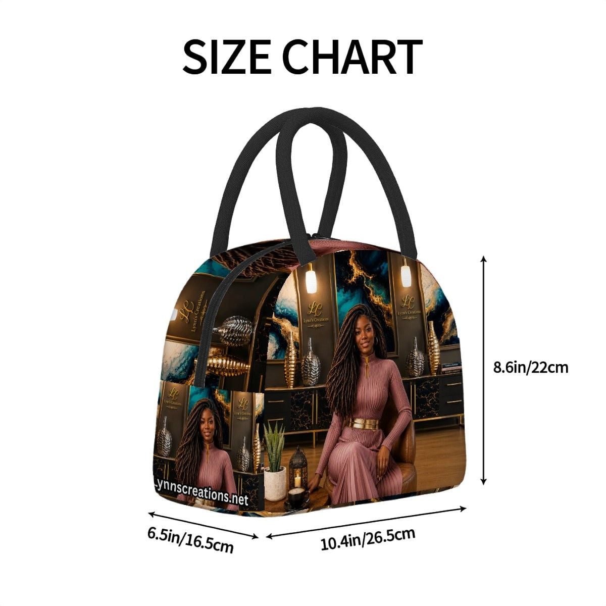 Lovely Lena Joy - Large Insulated Lunch Bag
