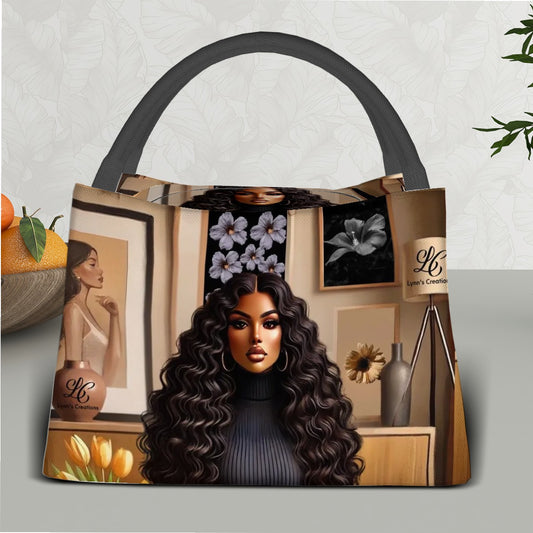 Latin Beauty - Rectangle Insulated Lunch Bag with Aluminum Film